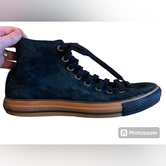 COPY - Suede High Top CHUCKS Converse mens 8 women's 10 excellent condition! - Picture 2 of 7